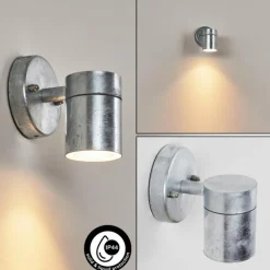 hofstein Applique murale d'extérieur Bessiebelle Zingué, 1 lumière