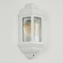 Luminaires Rustiques-hofstein Applique murale d'extérieur Ouse Blanc, 1 lumière