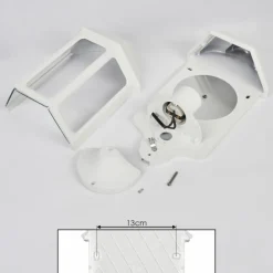 Luminaires Rustiques-hofstein Applique murale d'extérieur Ouse Blanc, 1 lumière