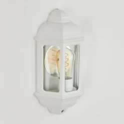 Luminaires Rustiques-hofstein Applique murale d'extérieur Ouse Blanc, 1 lumière