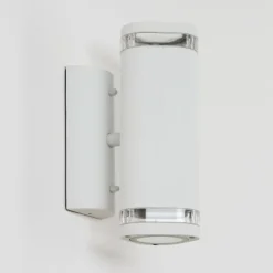 hofstein Applique murale d'extérieur Amyton Blanc, 2 lumières