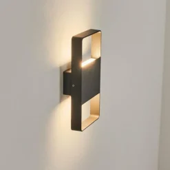 hofstein Applique murale d'extérieur Dundarrah LED Anthracite, 2 lumières