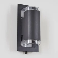 hofstein Applique murale d'extérieur Nabawa Anthracite, 2 lumières