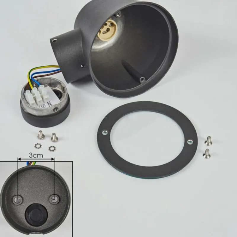 hofstein Applique murale d'extérieur Cook Anthracite, 1 lumière