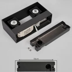 hofstein Applique murale d'extérieur Fletcher LED Anthracite, 2 lumières