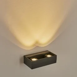 hofstein Applique murale d'extérieur Fletcher LED Anthracite, 2 lumières