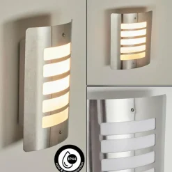 hofstein Applique murale d'extérieur Maleny Acier inoxydable, 1 lumière