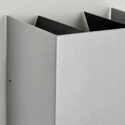 hofstein Applique murale d'extérieur Hoods LED Gris, 2 lumières