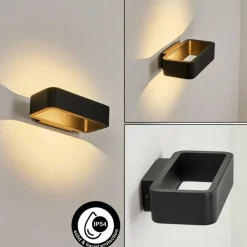 hofstein Applique murale d'extérieur Strandbyn LED Noir, 1 lumière