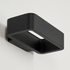 hofstein Applique murale d'extérieur Strandbyn LED Noir, 1 lumière