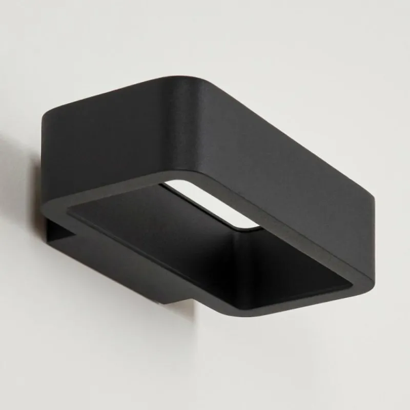 hofstein Applique murale d'extérieur Strandbyn LED Noir, 1 lumière