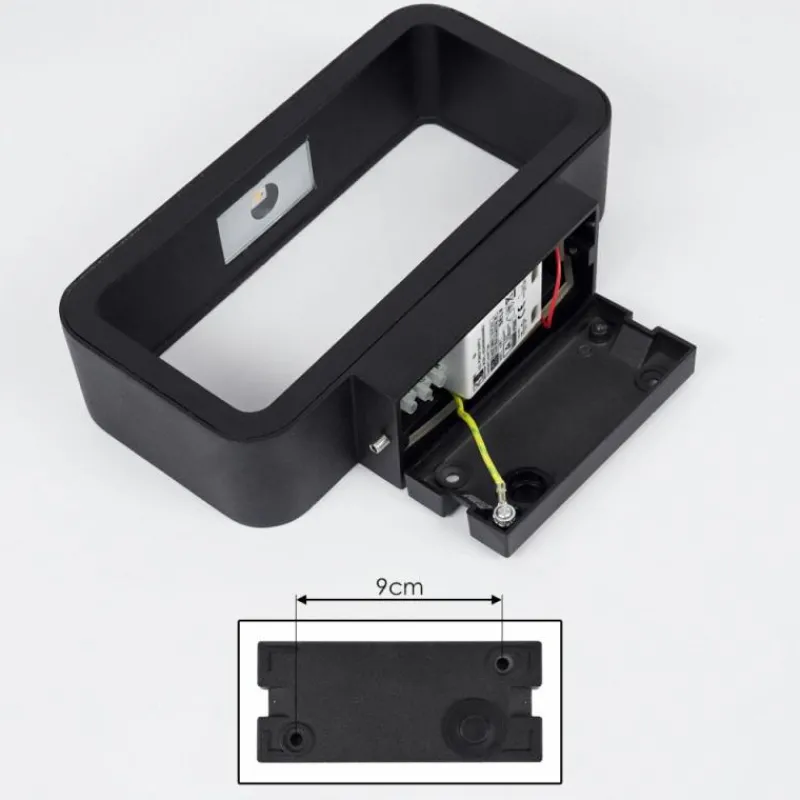 hofstein Applique murale d'extérieur Strandbyn LED Noir, 1 lumière