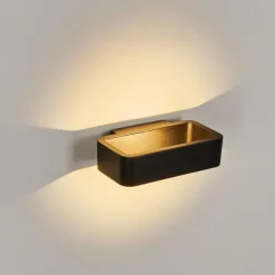 hofstein Applique murale d'extérieur Strandbyn LED Noir, 1 lumière