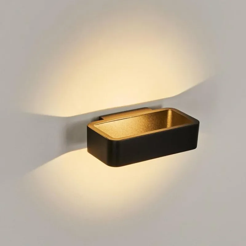 hofstein Applique murale d'extérieur Strandbyn LED Noir, 1 lumière