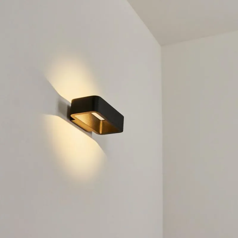 hofstein Applique murale d'extérieur Strandbyn LED Noir, 1 lumière