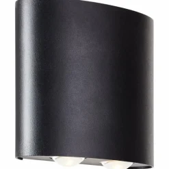 Luminaires Brilliant Applique murale d'extérieur Brilliant Tursdale LED Noir, 4 lumières