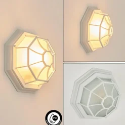 hofstein Applique murale d'extérieur Ibacache Blanc, 1 lumière