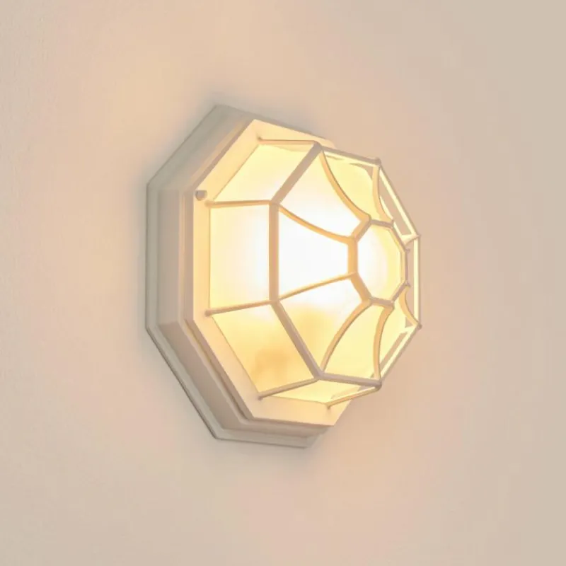 hofstein Applique murale d'extérieur Ibacache Blanc, 1 lumière