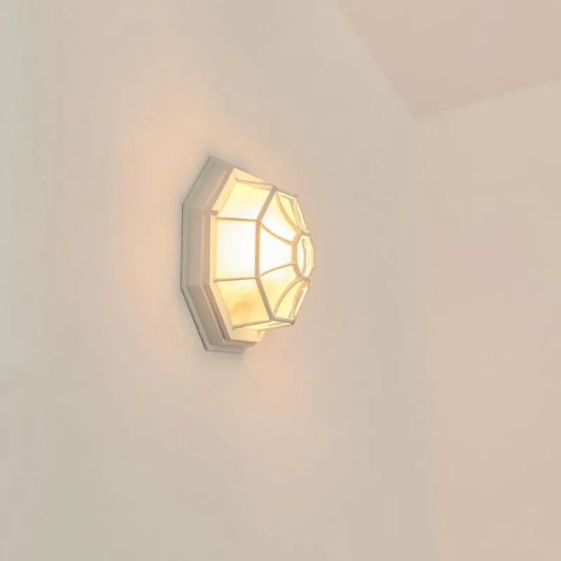 hofstein Applique murale d'extérieur Ibacache Blanc, 1 lumière