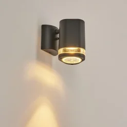 hofstein Applique murale d'extérieur Amyton Noir, 1 lumière