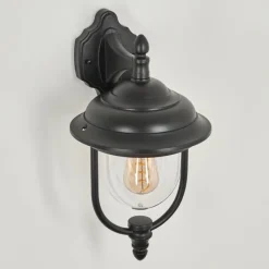 Luminaires Rustiques-hofstein Applique murale d'extérieur Tingha Noir, 1 lumière