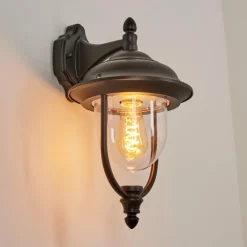 Luminaires Rustiques-hofstein Applique murale d'extérieur Tingha Noir, 1 lumière