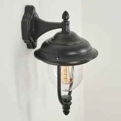 Luminaires Rustiques-hofstein Applique murale d'extérieur Tingha Noir, 1 lumière