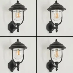 Luminaires Rustiques-hofstein Applique murale d'extérieur Tingha Noir, 1 lumière