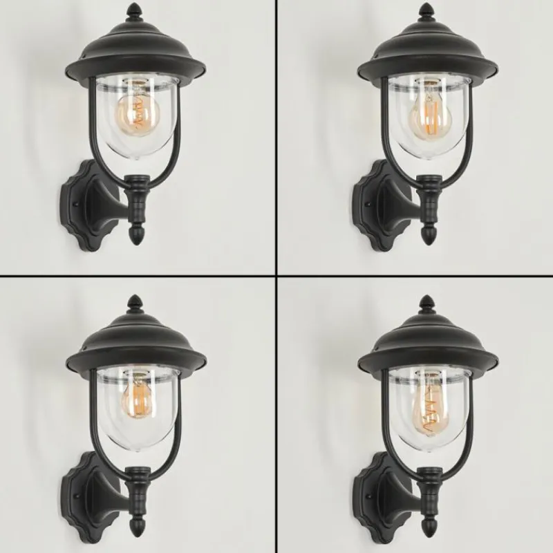 Luminaires Rustiques-hofstein Applique murale d'extérieur Tingha Noir, 1 lumière