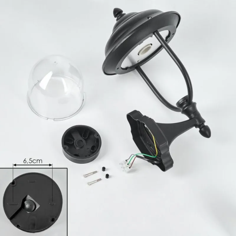 Luminaires Rustiques-hofstein Applique murale d'extérieur Tingha Noir, 1 lumière