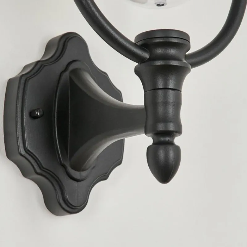 Luminaires Rustiques-hofstein Applique murale d'extérieur Tingha Noir, 1 lumière