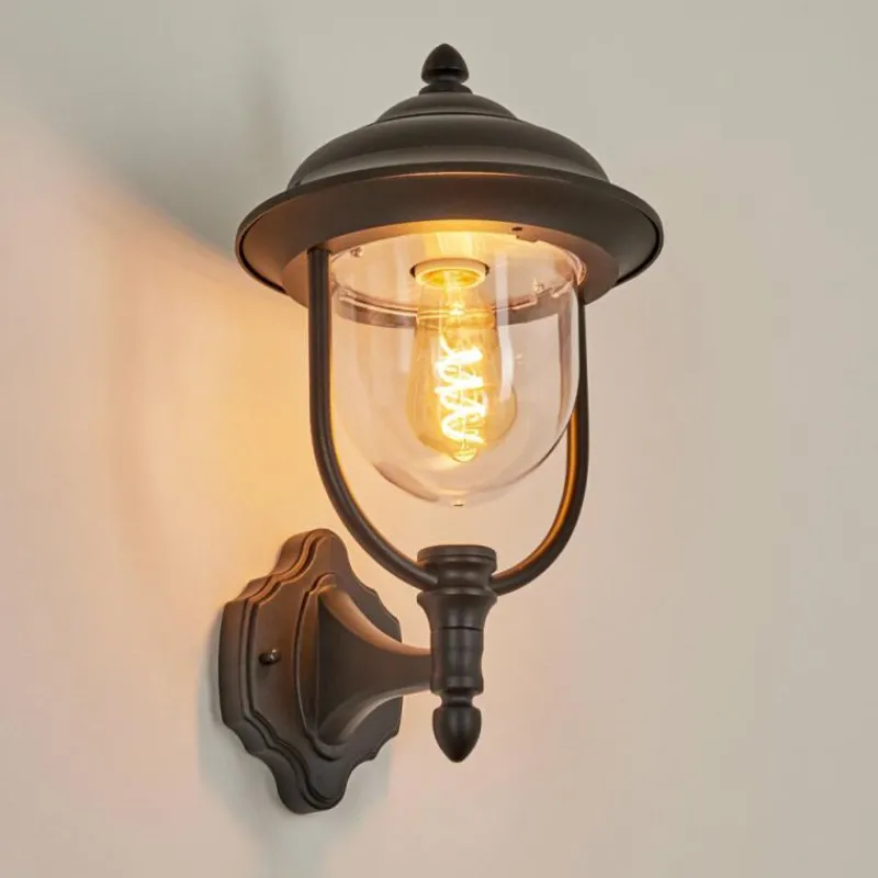 Luminaires Rustiques-hofstein Applique murale d'extérieur Tingha Noir, 1 lumière