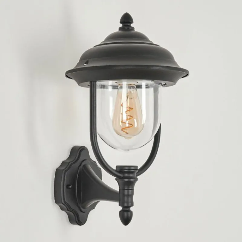 Luminaires Rustiques-hofstein Applique murale d'extérieur Tingha Noir, 1 lumière