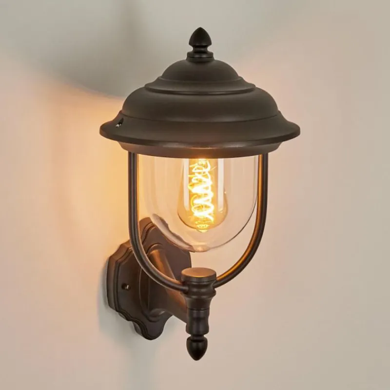 Luminaires Rustiques-hofstein Applique murale d'extérieur Tingha Noir, 1 lumière