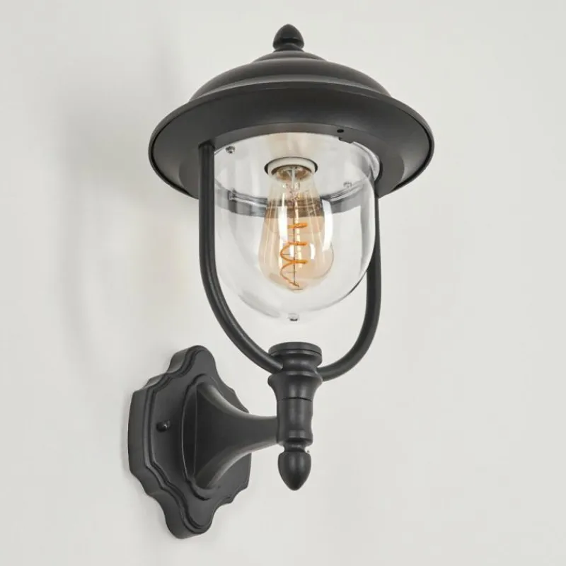 Luminaires Rustiques-hofstein Applique murale d'extérieur Tingha Noir, 1 lumière