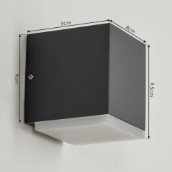 hofstein Applique murale d'extérieur Oatlands Anthracite, 1 lumière