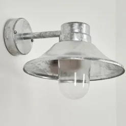 hofstein Applique murale d'extérieur Pumiri LED Zingué, 1 lumière