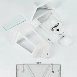 Luminaires Rustiques-hofstein Applique murale d'extérieur Woocoo Blanc, 1 lumière