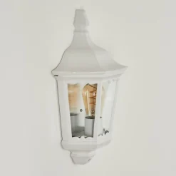 Luminaires Rustiques-hofstein Applique murale d'extérieur Woocoo Blanc, 1 lumière