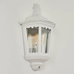 Luminaires Rustiques-hofstein Applique murale d'extérieur Woocoo Blanc, 1 lumière