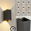 hofstein Applique murale d'extérieur Hoods LED Anthracite, 2 lumières