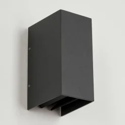 hofstein Applique murale d'extérieur Hoods LED Anthracite, 2 lumières