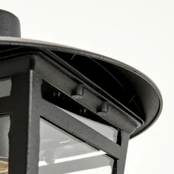 hofstein Applique murale d'extérieur Ausipar Noir, 1 lumière