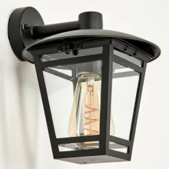 hofstein Applique murale d'extérieur Ausipar Noir, 1 lumière