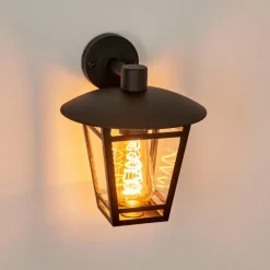 hofstein Applique murale d'extérieur Ausipar Noir, 1 lumière