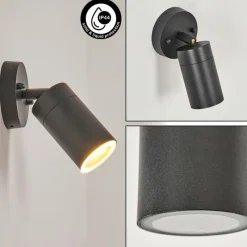 hofstein Applique murale d'extérieur Bessiebelle Noir, 1 lumière