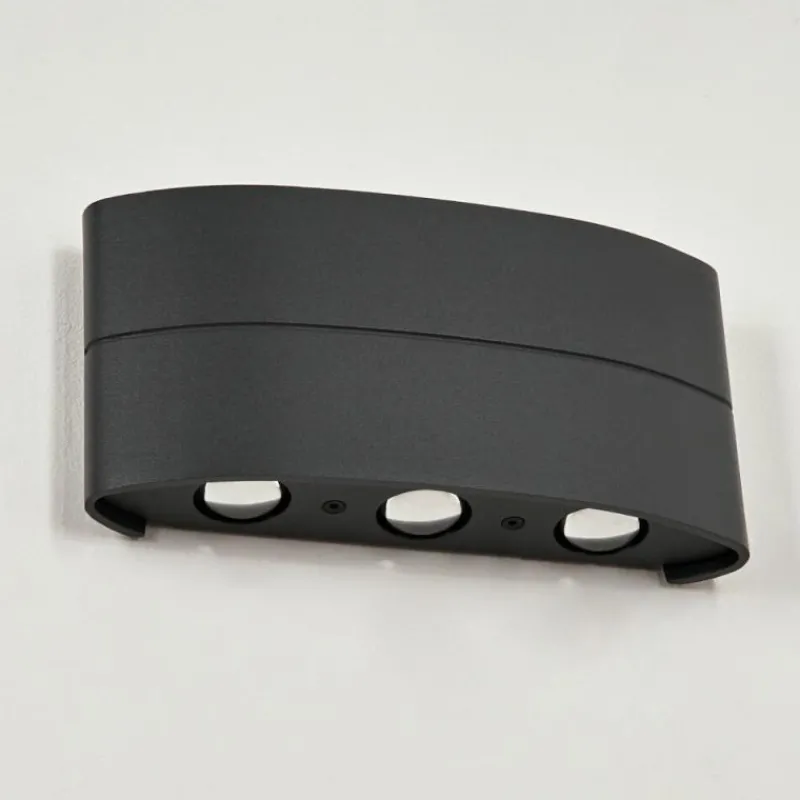 hofstein Applique murale d'extérieur Trapatrapa LED Anthracite, 6 lumières