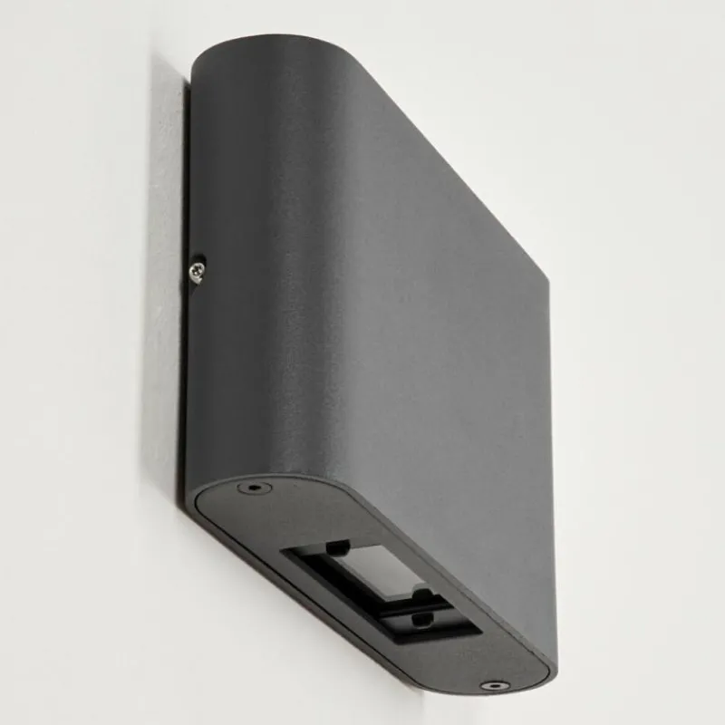hofstein Applique murale d'extérieur Trapatrapa LED Anthracite, 2 lumières