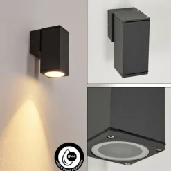 hofstein Applique murale d'extérieur Fletcher Anthracite, 1 lumière