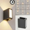hofstein Applique murale d'extérieur Hoods LED Anthracite, 3 lumières